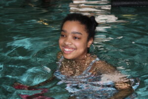 gateway student swimming at rutgers pool in carteret NJ