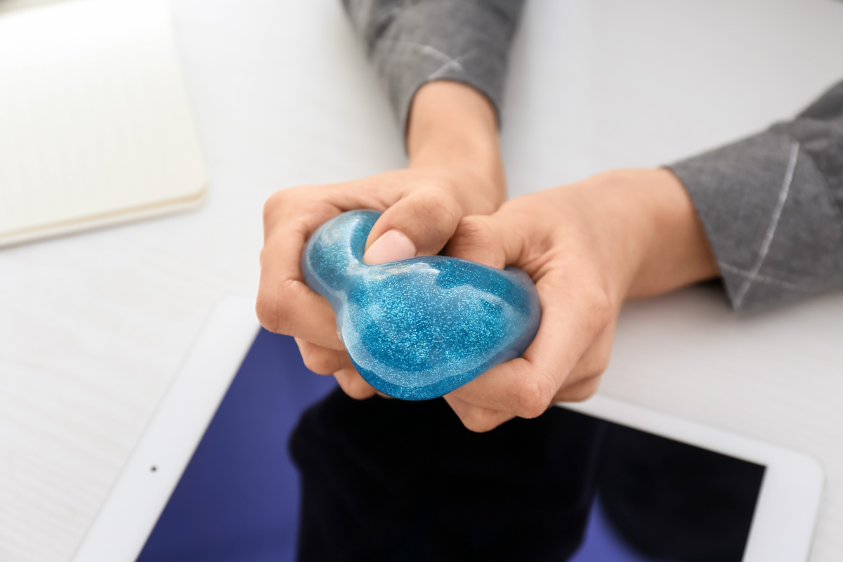 using a stress ball Mitigate Stress for Students with Special Needs
